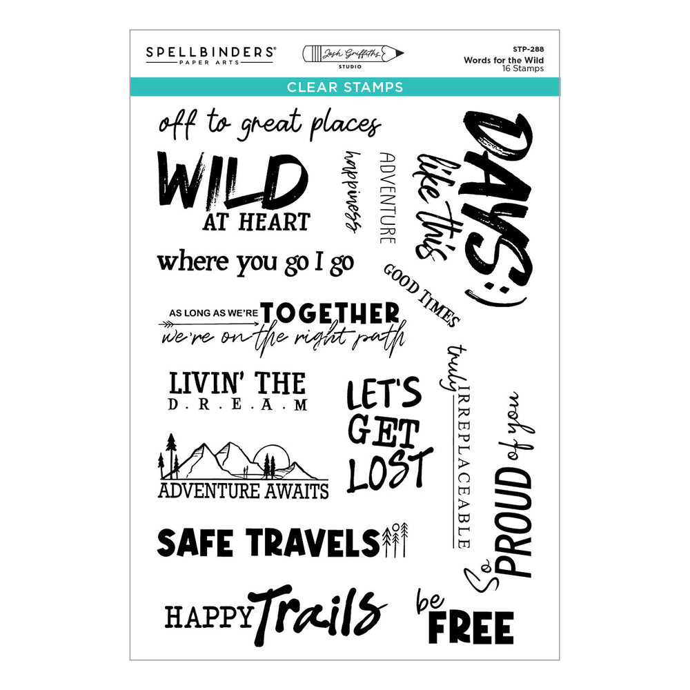 Words for the Wild Clear Stamp Set by Josh Griffiths Studio