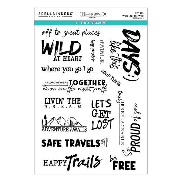 Words for the Wild Clear Stamp Set by Josh Griffiths Studio