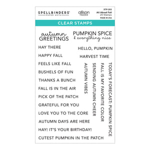 All About Fall Clear Stamp Set by Allison Frazier