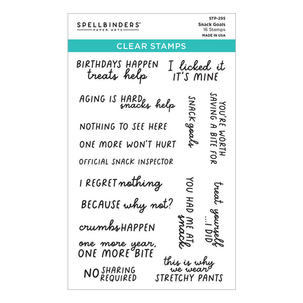 Snack Goals Clear Stamp Set