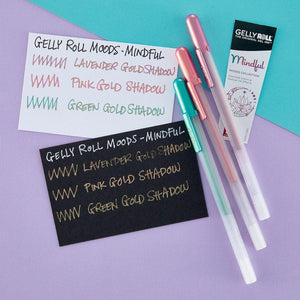Sakura Gelly Roll Moods - Mindful (Lavender Gold Shadow, Pink Gold Shadow, Green Gold Shadow)
