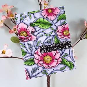 Cosmos Backdrop Press + Foil Plate