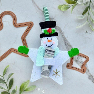 Felt Snowman Star Etched Dies by Nichol Spohr