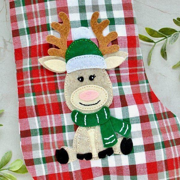 Felt Reindeer Etched Dies by Nichol Spohr