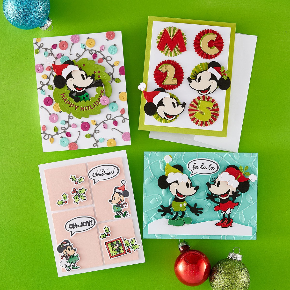 Classic Mouse Christmas Embellishments Etched Dies