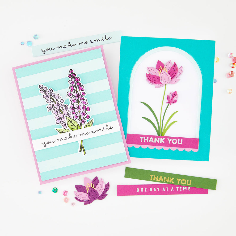 Sentiment Strips XL - Everyday Letterpress + Foil