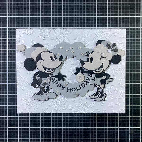 Classic Mouse Christmas Embellishments Etched Dies