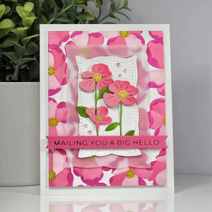 Playful Stitched Panels Etched Dies