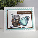 Brew-tiful Day Cling Rubber Stamps by House-Mouse