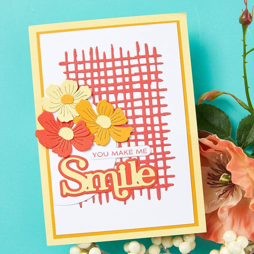 Woven Lattice Texture Etched Dies by Lisa Horton