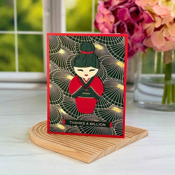 Parasols BetterPress Plate by Alex Syberia Designs