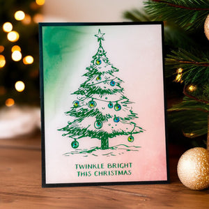 Twinkle Bright Tree Registration BetterPress Plates