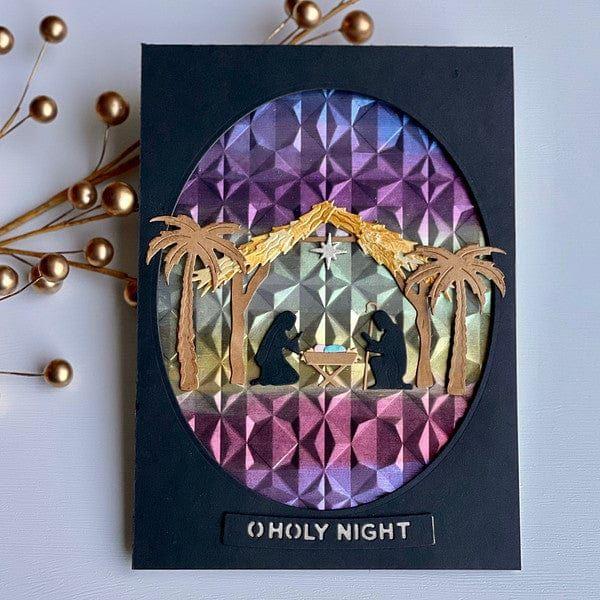 Nativity Scene Etched Dies by Simon Hurley