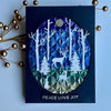 Woodland Scene Etched Dies by Simon Hurley