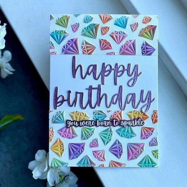 Birthday Cheers Etched Dies from the Bougie Birthday Collection by Nina Boettcher