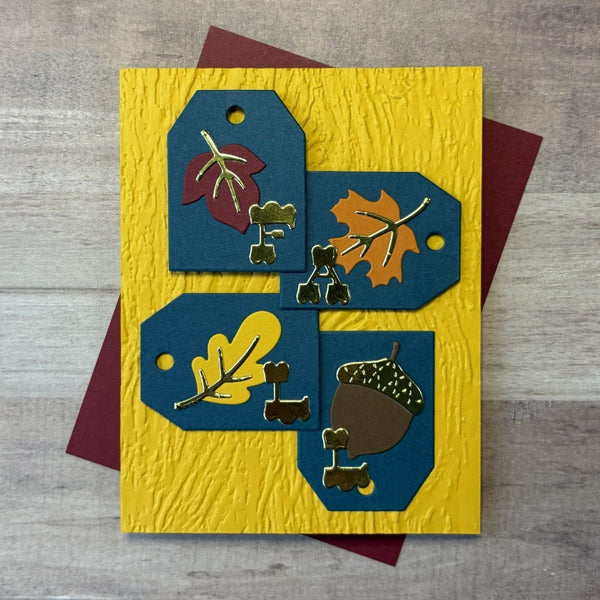 Falling Leaves Etched Dies by Kelly Bangs