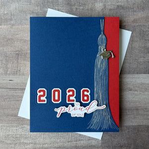 Classic Mouse Graduation Sentiments Press + Foil Plate & Die Set