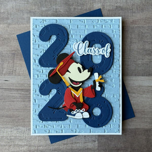 Classic Mouse Graduation Etched Dies