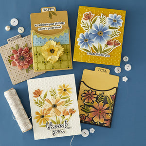 Thank You Bouquet 3D Folder and Stencil Bundle  by Wendy Vecchi