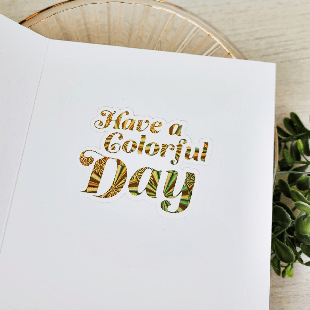 Balloon Greeting Sentiments Glimmer Hot Foil Plate Set - Coordinates with Glimmer Club