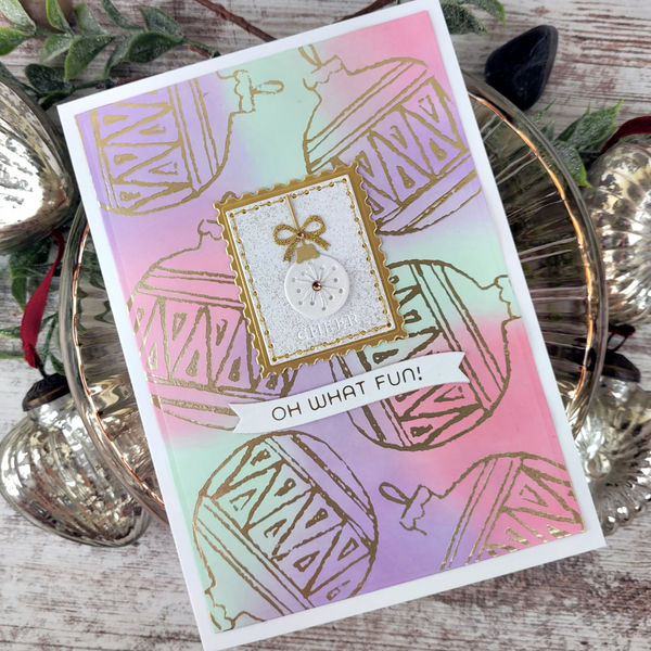 Merry, Merry, Merry Bird Registration Press Plate & Die Set by Dina Wakley