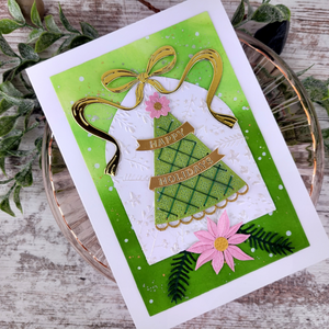 Stars and Fronds Frame 3D Embossing Folder by Dina Wakley