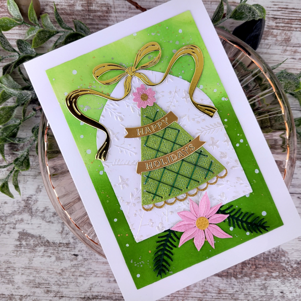 Stars and Fronds Frame 3D Embossing Folder by Dina Wakley