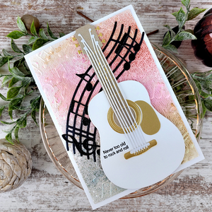 Majestic Guitar Etched Dies by Bibi Cameron