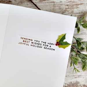 Christmas Foliage Etched Dies by Lisa Horton