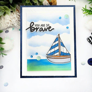 Smooth Sailing Clear Stamp and Die Set  by Simon Hurley