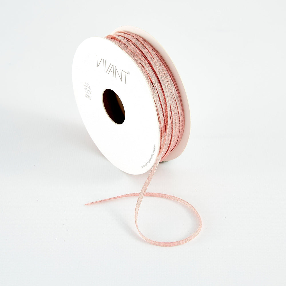 Vivant - Texture Marble Rose Narrow Ribbon - 21 yards