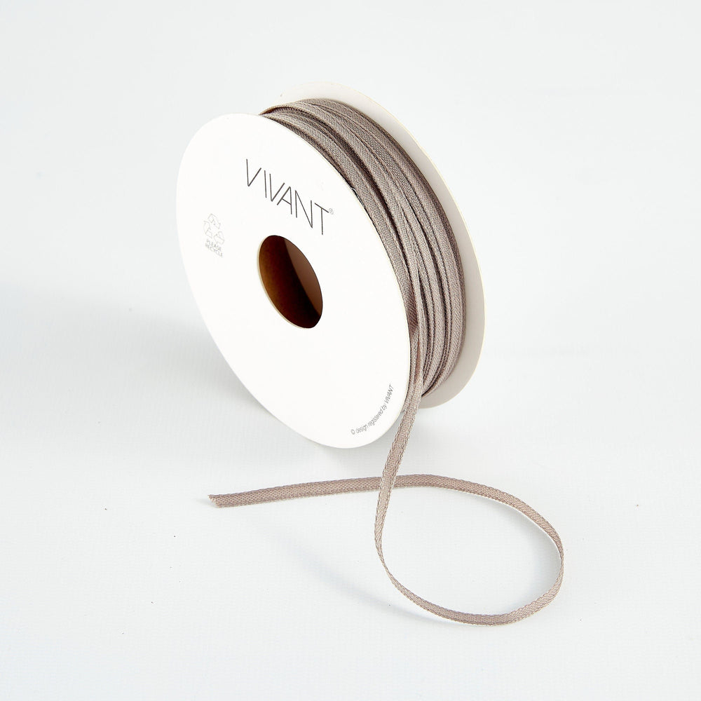 Vivant - Texture Taupe Narrow Ribbon - 21 yards
