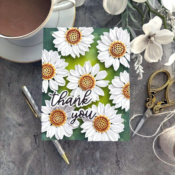 Sunflower Serenade Etched Dies