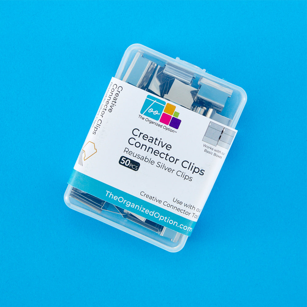 TOO Silver Connector Clips - 50pc