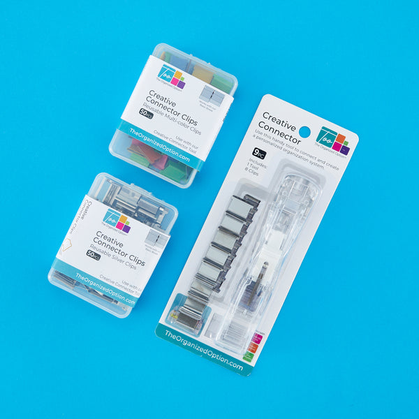 TOO Silver Connector Clips - 50pc