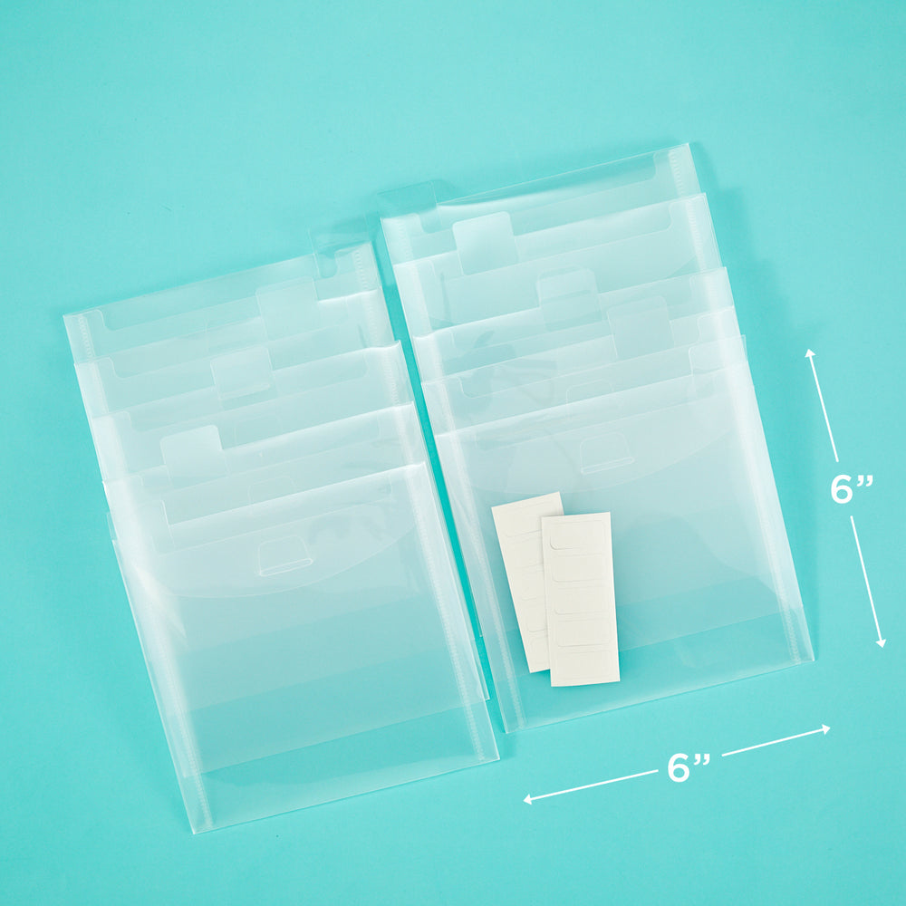 TOO 6 x 6" Flip Flap Pocket - 10 Pack