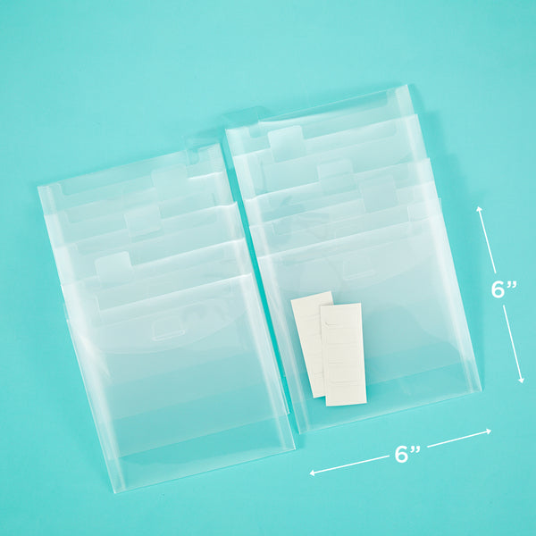 TOO 6 x 6" Flip Flap Pocket - 10 Pack
