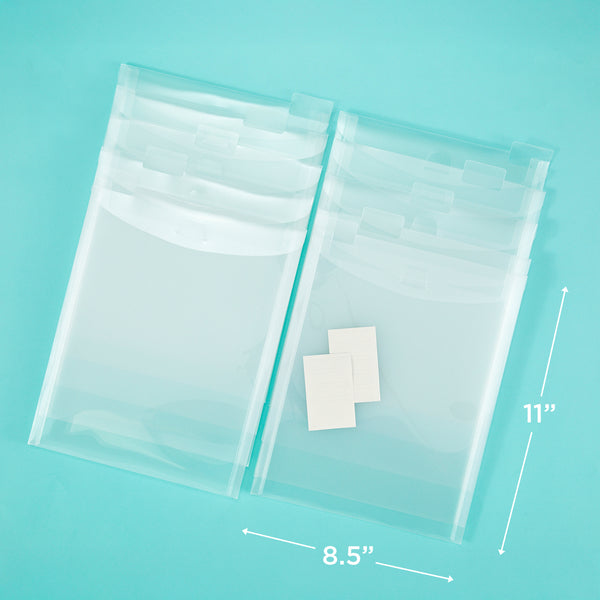 TOO 8.5 x 11" Flip Flap Pocket - 10 Pack