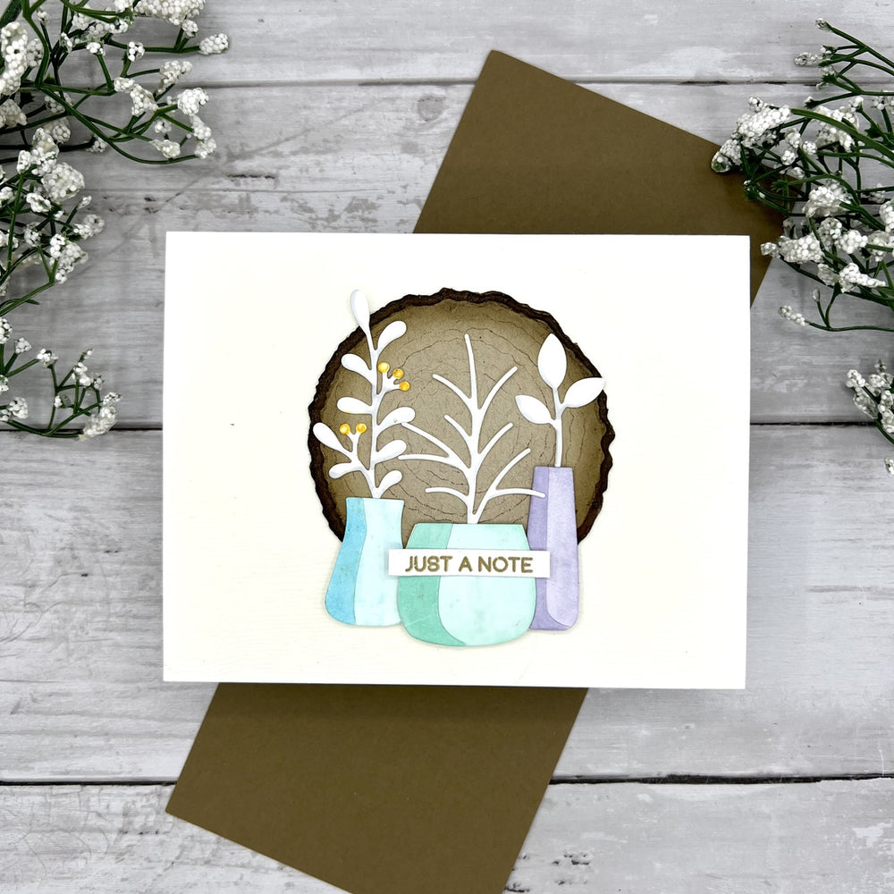 Containers and Foliage Etched Dies by Lisa Horton