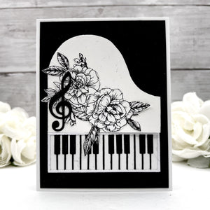 Musical Notes & Stave Pop-Up Etched Dies by Bibi Cameron