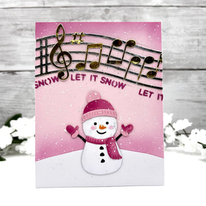 Musical Notes & Stave Pop-Up Etched Dies by Bibi Cameron