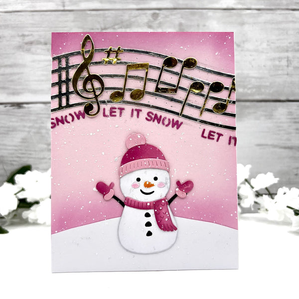 Musical Notes & Stave Pop-Up Etched Dies by Bibi Cameron