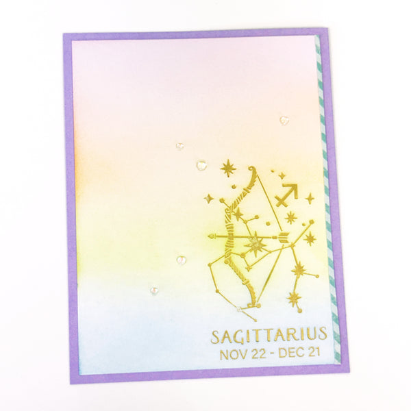 Block Print Sagittarius Registration Press + Foil Plate