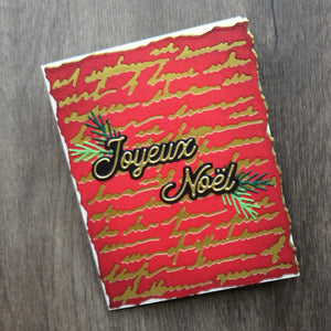 Deckled Edge Script Etched Dies