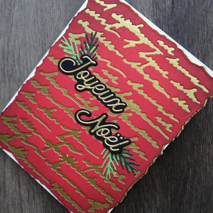 French Holiday Sentiments Etched Dies