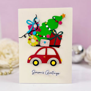 Yuletide Ride Etched Dies