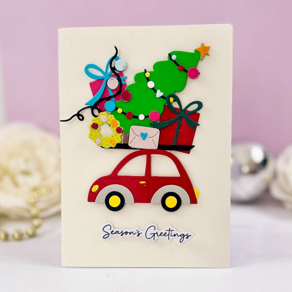 Yuletide Ride Etched Dies