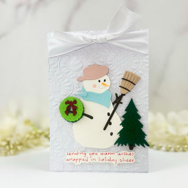 Country Snowman Etched Dies by Annie Williams