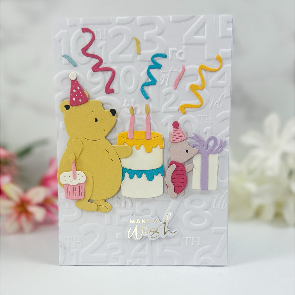 Classic Pooh Birthday Accessories Etched Dies by Simple Stories