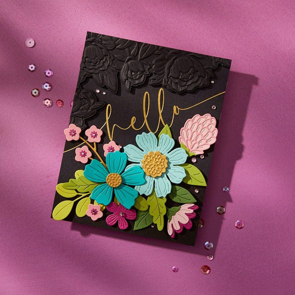 Vivid Blooms Etched Dies